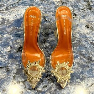 AMINA MUADDI BEGUM GLASS HEEL